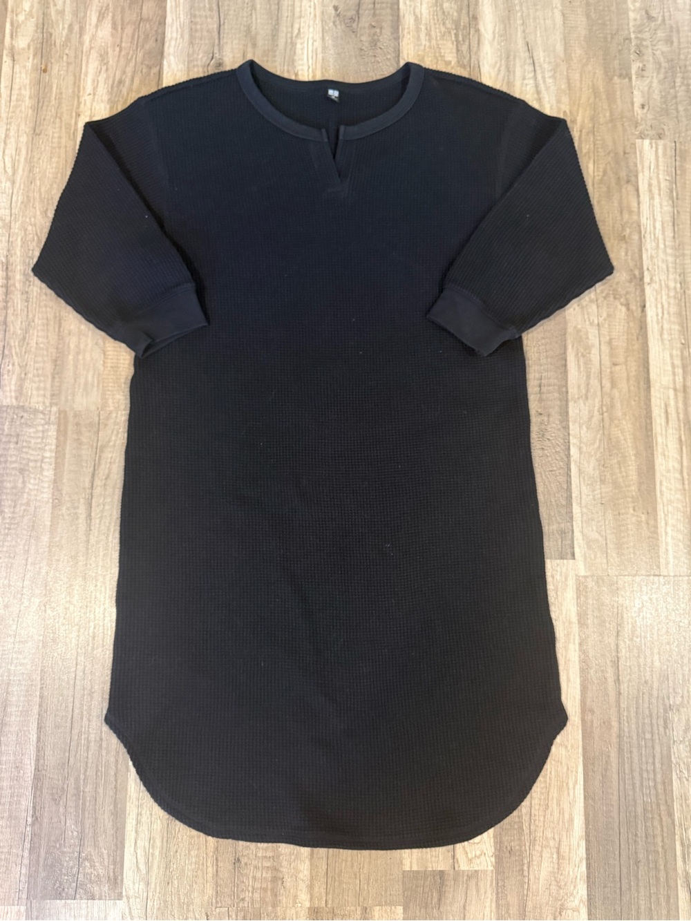 UNIQLO 3/4 sleeve thermal tunic dress